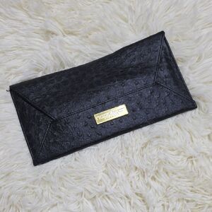 Napoleon Perdis Black Clutch with Gold Accent